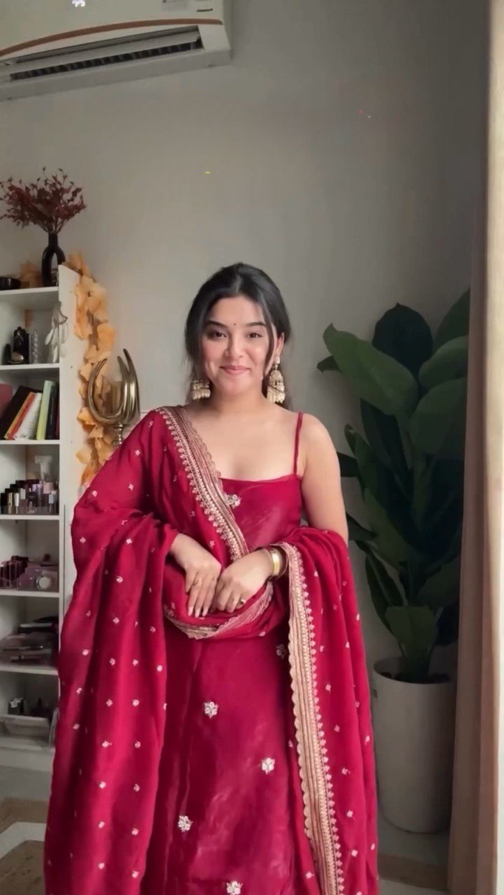 Jimmy Choo Designer Inspired Palazzo Set with Statement Dupatta for Luxe Evenings - Jaipuri Vastra