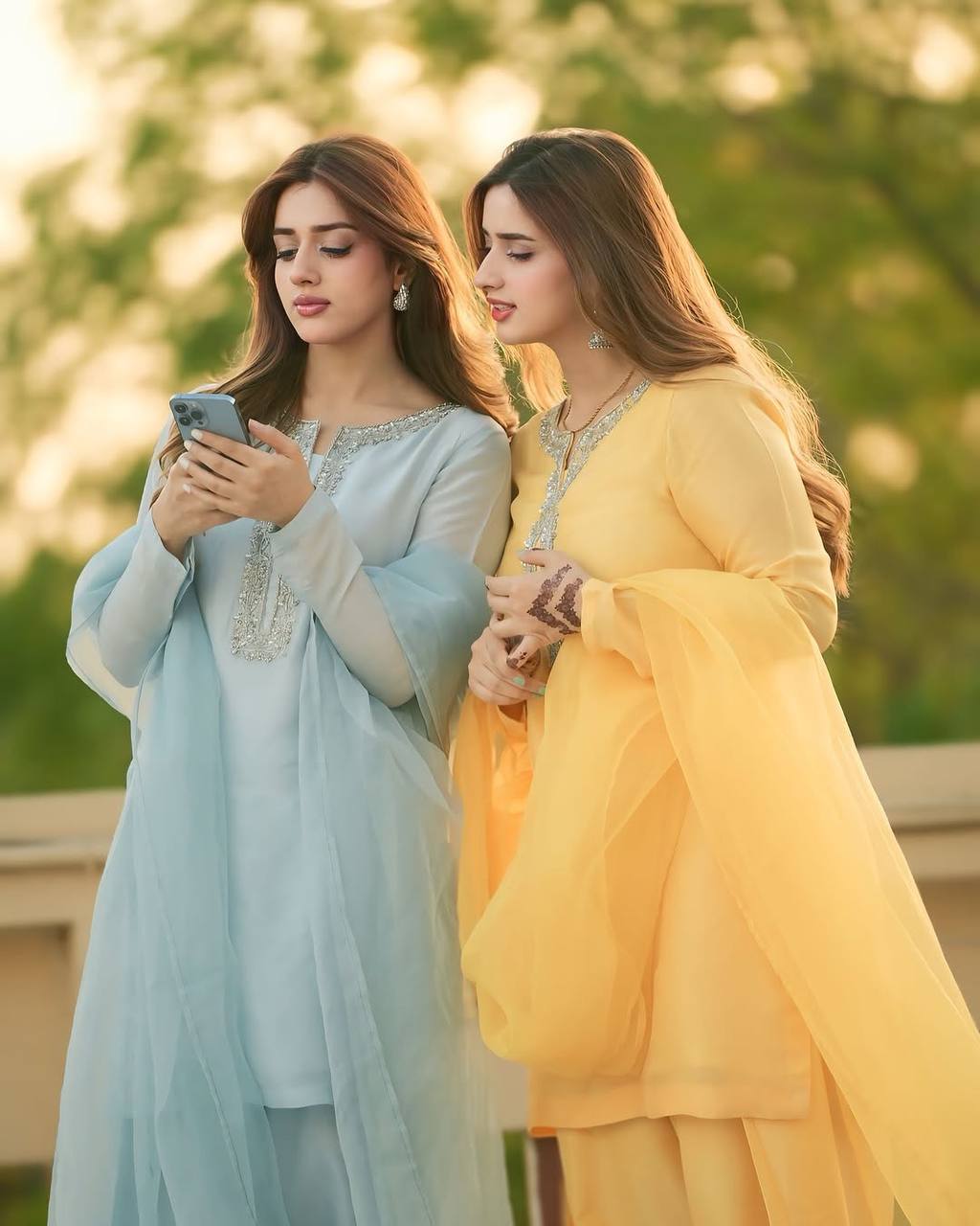 Ready-to-Wear Faux Georgette Embroidered Top Dupatta and Farshi Pant Set - Jaipuri Vastra