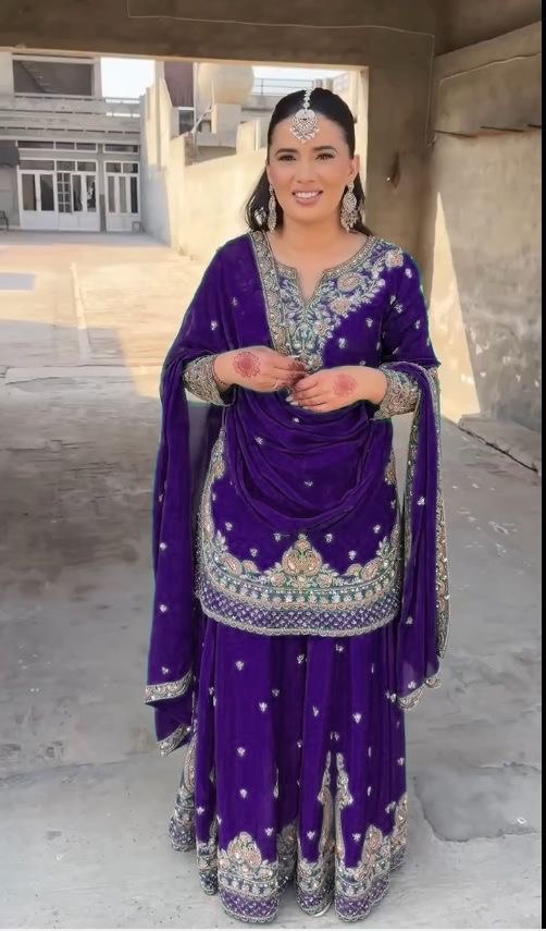 Chic Chinon Silk Palazzo and Dupatta Combination for Every Occasion - Jaipuri Vastra
