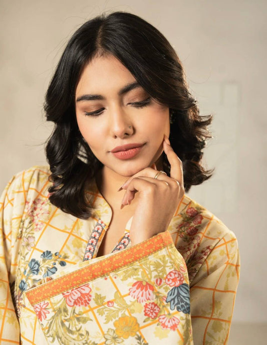 Elegant Heavy Crepe Top with Digital Print Paired with Micro Cotton Bottom for Party Wear