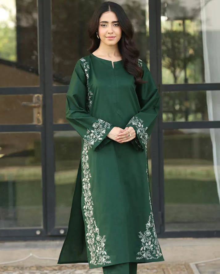Exclusive Designer Ensemble in Premium Roman Silk with Georgette Dupatta