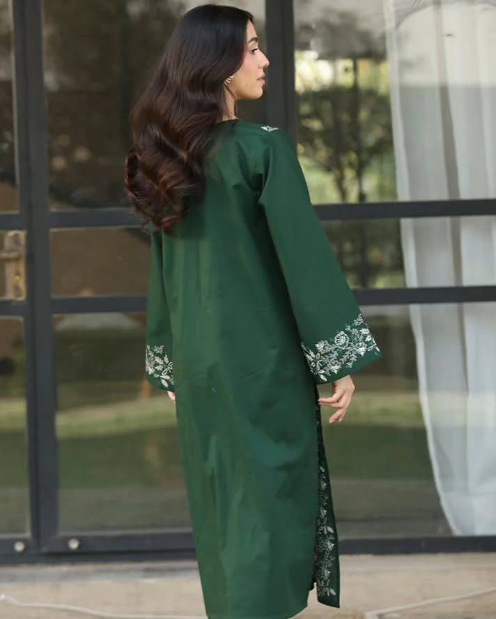 Exclusive Designer Ensemble in Premium Roman Silk with Georgette Dupatta