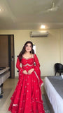 Effortless Charm Faux Georgette Anarkali 3 Piece Set with Soft Micro Cotton Lining