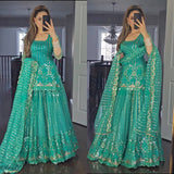 Designer Faux Georgette Heavy Embroidered Lehenga Set with Dupatta – Party Wear Collection