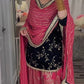 Premium Viscose Velvet Embroidered Dhoti Salwar Suit Set With Dupatta – Fully Stitched