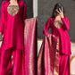 Designer Malay Satin Silk Farshi Salwar Suit with Jacquard Dupatta – Premium Party Wear