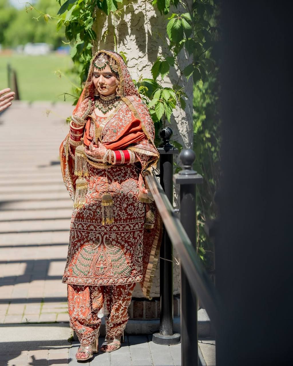 Premium Heavy Crepe Silk Punjabi Suit Set with Farshi Salwar & Embroidery Dupatta