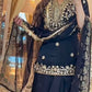 Designer Black Embroidered Farshi Salwar Suit with Heavy Dupatta – Premium Party Wear