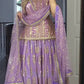 Designer Faux Georgette Heavy Embroidered Lehenga Set with Dupatta – Premium Party Wear