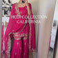 Premium Heavy Faux Georgette Embroidered Top–Sharara Set With Dupatta – Fully Stitched