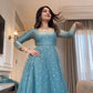 Premium Fendy Silk Anarkali Palazzo Set with Dupatta