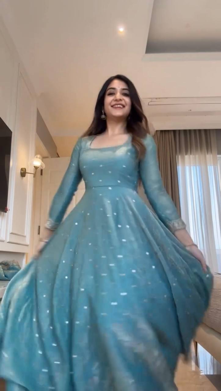 Premium Fendy Silk Anarkali Palazzo Set with Dupatta