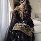 Heavy Natural Crepe Sharara Suit With Faux Georgette Dupatta – Premium Embroidered Party Wear