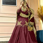 Natural Crepe Silk Heavy Embroidered Top & Lehenga With Dupatta – Premium Party Wear Set