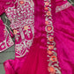 Embroidered Ready-to-Wear Gown Saree with Belt | Party & Wedding Collection