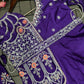 Embroidered Ready-to-Wear Gown Saree with Belt | Party & Wedding Collection
