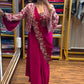Embroidered Drape Saree Set with Handwork Jacket