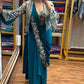 Embroidered Drape Saree Set with Handwork Jacket