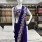 Embroidered Drape Saree Set with Handwork Jacket