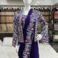 Embroidered Drape Saree Set with Handwork Jacket