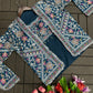 Embroidered Drape Saree Set with Handwork Jacket