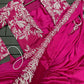 Ready to Wear Saree with Embroidery Jacket & Belt | Heavy Chinon Party Wear