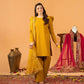Designer Crepe Silk Top With Farshi Salwar & Embroidered Dupatta