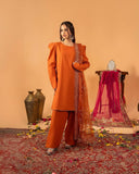 “Party wear farshi salwar set with sequins embroidery.”