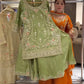 Premium Natural Crepe Heavy Embroidered Sharara Suit Set With Dupatta – Party Wear Collection