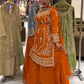 Premium Natural Crepe Heavy Embroidered Sharara Suit Set With Dupatta – Party Wear Collection