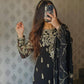 Premium Heavy Chinnon Silk Embroidered Suit Set With Dupatta – Party Wear Designer Collection