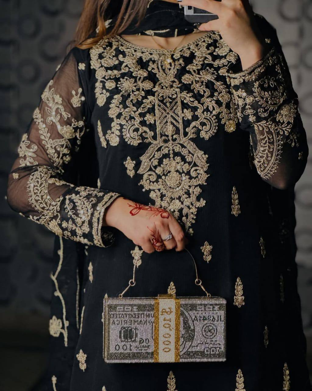 Premium Heavy Chinnon Silk Embroidered Suit Set With Dupatta – Party Wear Designer Collection