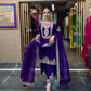 Designer Chinnon Silk Embroidered Suit Set with Pant & Dupatta | Party Wear Collection