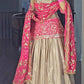 Premium Chinon Silk Heavy Embroidered Lehenga Set With Dupatta – Designer Party Wear (Fully Stitched Top)