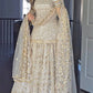 Premium White & Gold Sequence Embroidered Party Wear Top Lehenga Set | Fully Stitched | A-One Quality