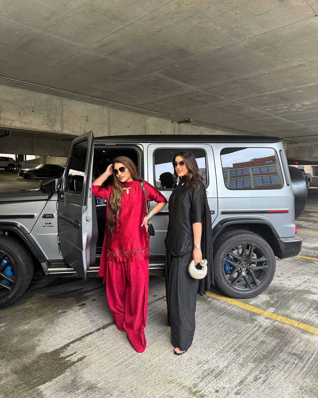 Designer Natural Crepe Silk Farshi Salwar Set with Handwork Top & Organza Dupatta