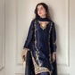 “Women’s premium crepe silk Farshi suit – full stitched set.”

