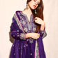 Pure Chinnon Silk Heavy Embroidered Suit with Palazzo & Dupatta – A One Quality