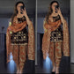 Designer Faux Georgette Heavy Embroidered Dhoti Salwar Set with Dupatta