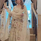 Designer Heavy Chinnon Silk Embroidered Sharara Suit with Dupatta – Party Wear Set
