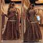Premium Heavy Fandy Silk Designer Top Lehenga Set With Sequence Embroidery & Dupatta