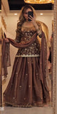 Premium Heavy Fandy Silk Designer Top Lehenga Set With Sequence Embroidery & Dupatta