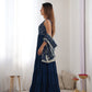 Pure Soft Fox Georgette Fully Flared Anarkali with Dupatta and Pant Set - Jaipuri Vastra