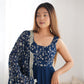 Pure Soft Fox Georgette Fully Flared Anarkali with Dupatta and Pant Set - Jaipuri Vastra