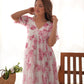 Soft Georgette Floral One-Piece Dress – Stitched & Ready to Wear - Jaipuri Vastra