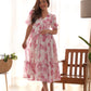 Soft Georgette Floral One-Piece Dress – Stitched & Ready to Wear - Jaipuri Vastra