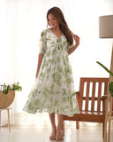 Soft Georgette Floral One-Piece Dress – Stitched & Ready to Wear - Jaipuri Vastra