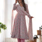 Beautiful Chiffon Anarkali with Dupatta and Pant Ready to Wear - Jaipuri Vastra