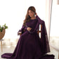 Pure Soft Fox Georgette 7 Meter Flared Anarkali with Dupatta and Pant Set - Jaipuri Vastra