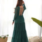 Pure Soft Fox Georgette Laheriya Print Fully Flared Anarkali Gown Ready to Wear - Jaipuri Vastra